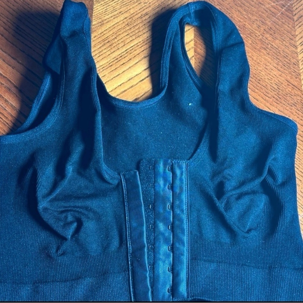 NWT Annette Women's Post-Surgical Front Close Longline Recovery-Sleep Bra